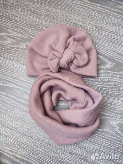 Комплект для девочки (шапочка+снуд)