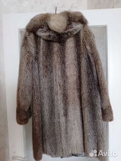 Шуба с капюшоном