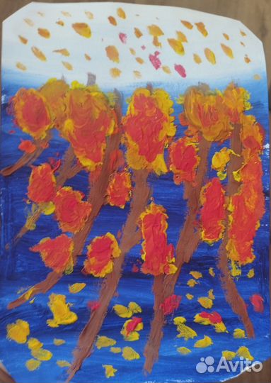 Старинная картина 19 век