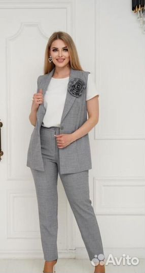 Брючный костюм женский двойка размеры 48-54