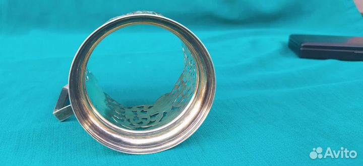 Серебряный Подстаканник 875 проба, оригинал / СССР