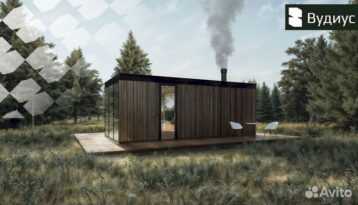 Модульный дом с сауной для глэмпинга
