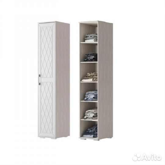 Шкаф Пенал Полки 0,4*38м Британика дуб атланта