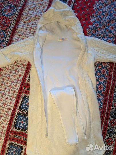 Детский вязаный конверт