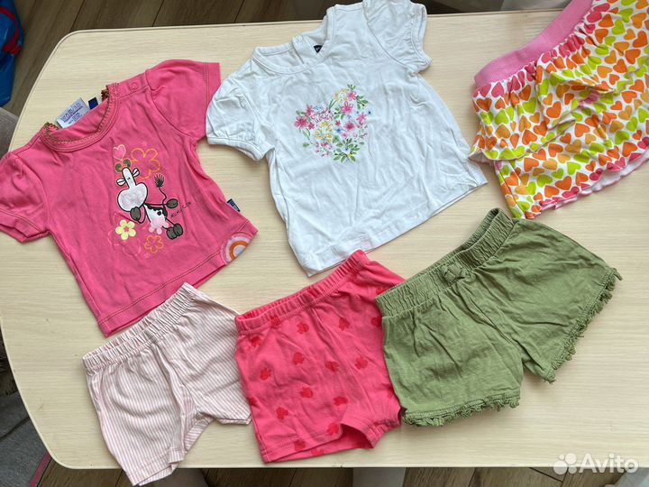 Вещи на девочку 6-9 месяцев