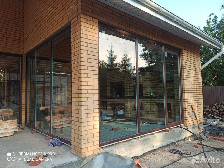 Портал раздвижной, пластиковые окна