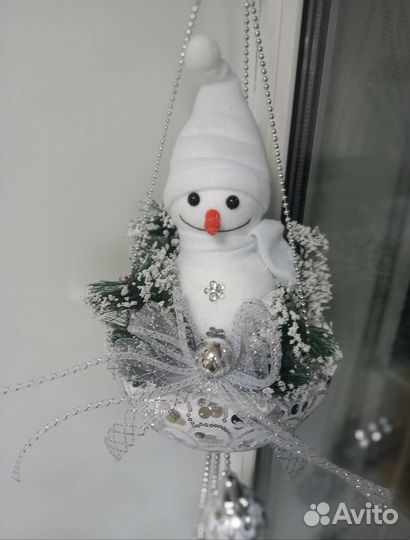 Новогодний декор Снеговик
