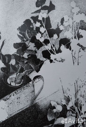 Интерьерная картина графика натюрморт