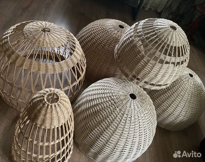 Абажур плетеный