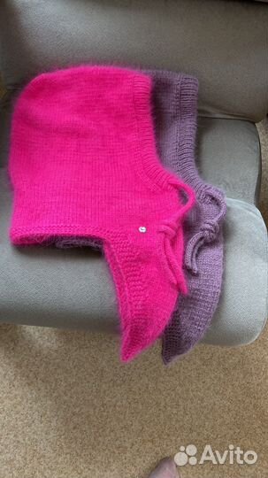 Капор женский вязаный