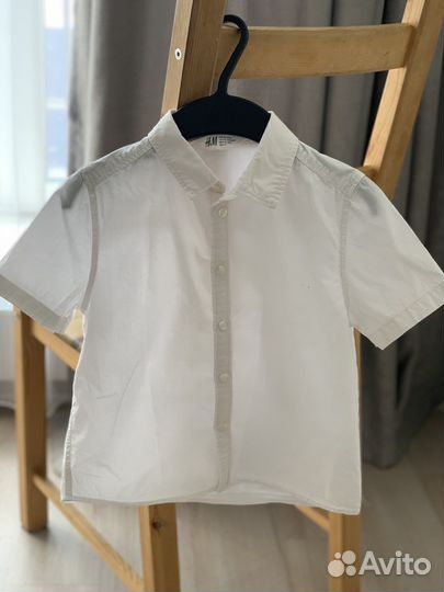 Рубашка белая с коротким рукавом 122 HM