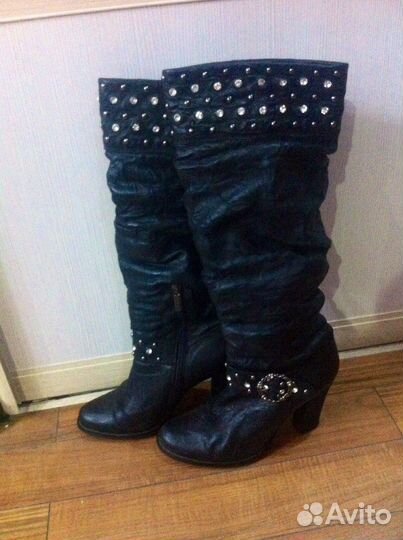 Сапоги кожанные зимнее