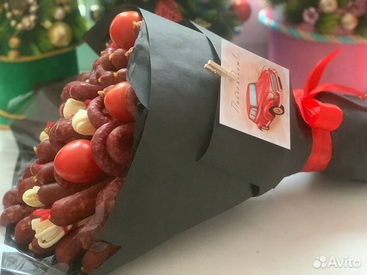 Мужской колбасный букет, мясной букет