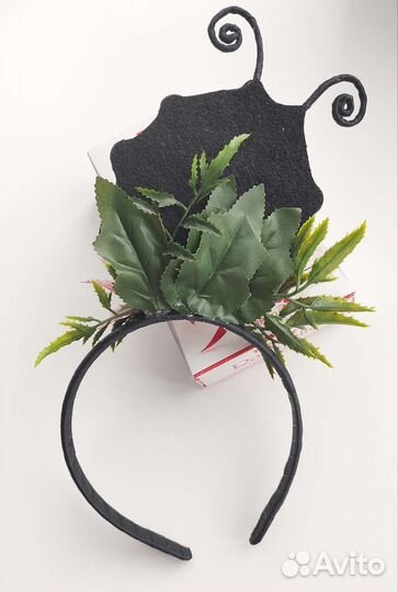 Ободок Божья коровка. Карнавальный костюм