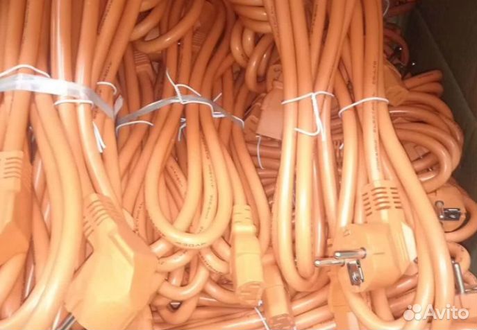 8 шт. Кабель C13 для асика, 3*2.5мм² сечение, 4.5к