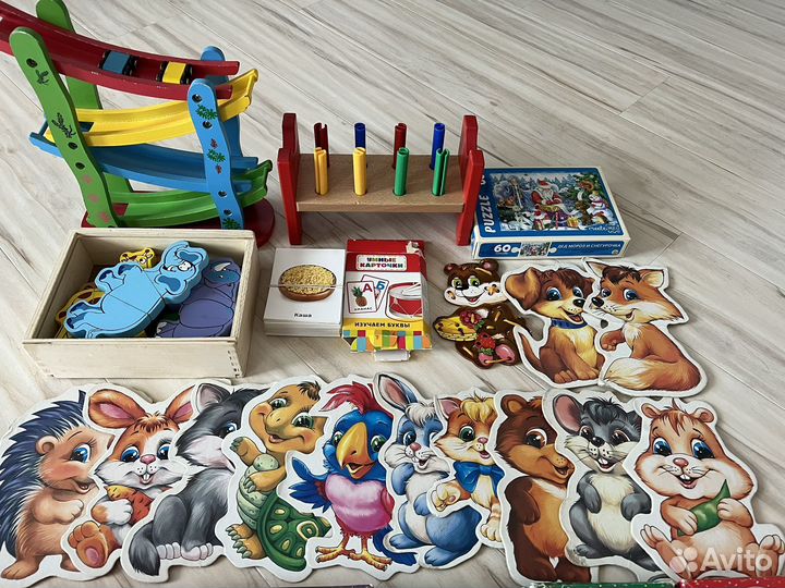 Развивающие игры, книги, карточки пакетом
