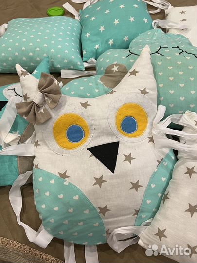 Подушки в детскую кроватку