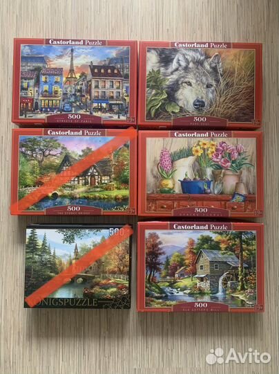 Пазлы 500, 1000, 1500 и 2000 элементов