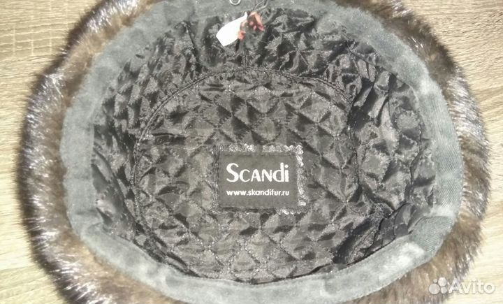 Норковая шапка мужская