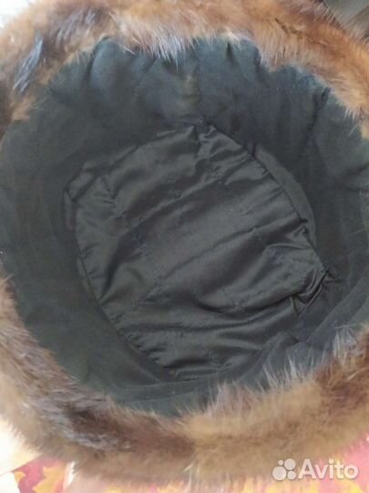 Норковая шапка мужская