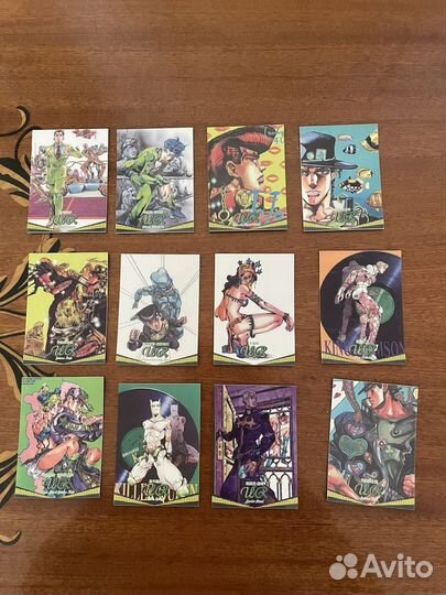 Коллекционные карточки джо джо