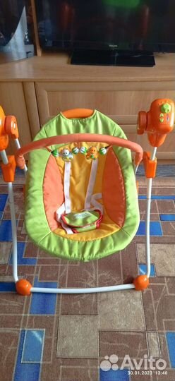 Детские электронные качели бу
