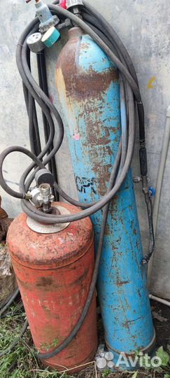 Газовый баллон,кислородный,с горелкой