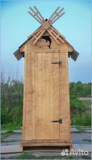 Дачный туалет с дельфином гик 616