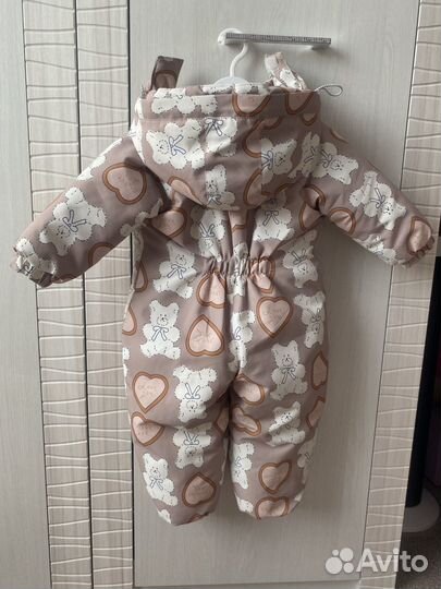 Зимний комбинезон для девочки 80 размер