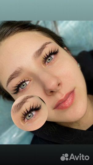 Наращивание ресниц, маникюр,педикюр