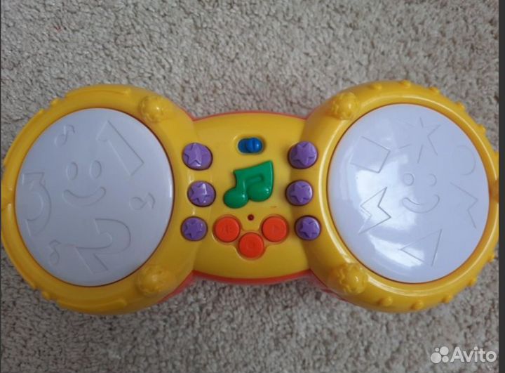 Музыкальный барабан детский с функцией записи