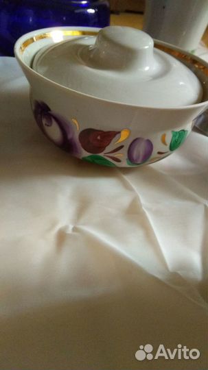 Подстаканник СССР, кувшины, тарелки с позолотой