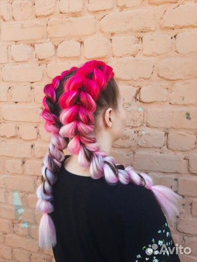 Съёмные 3D косы из канекалона