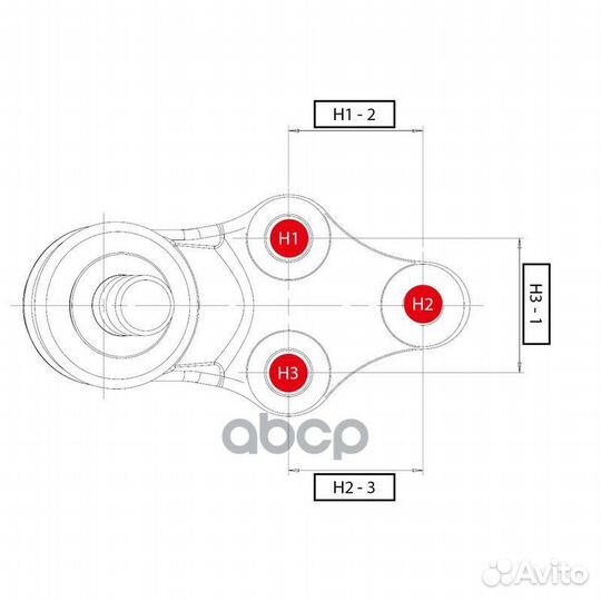 Опора шаровая CTR CB0053 (cbfi-3) CB0053 CTR