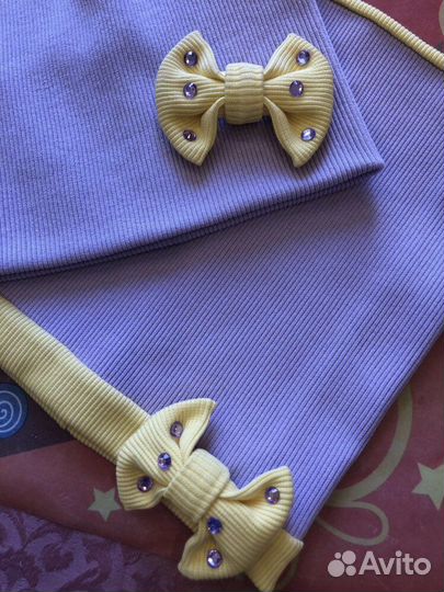 Комплект шапка и снуд детский