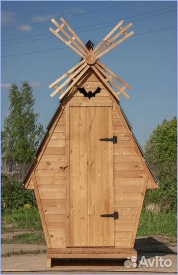Дачный туалет с лебедем AMF
