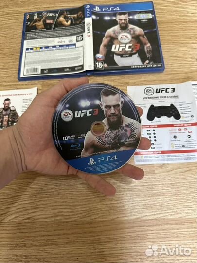 Диск на PS4 PS5 UFC3, в идеальном состоянии