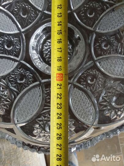 Блюдо ваза хрусталь СССР