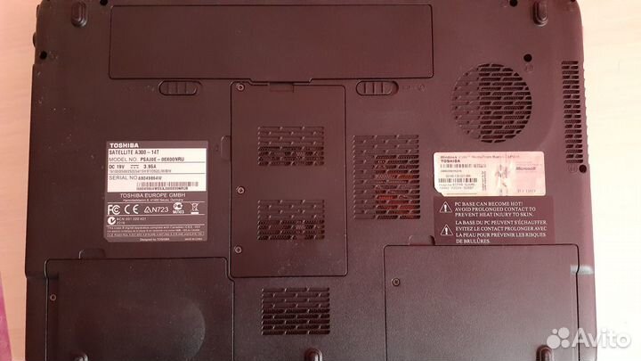 Ноутбук тошиба toshiba satellite A 300 14T europ