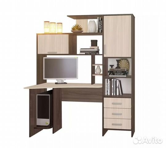 Стол компьютерный №6 новый ясень шимо