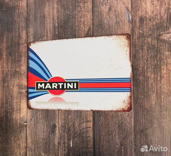 Декор на стену табличка Martini Racing team