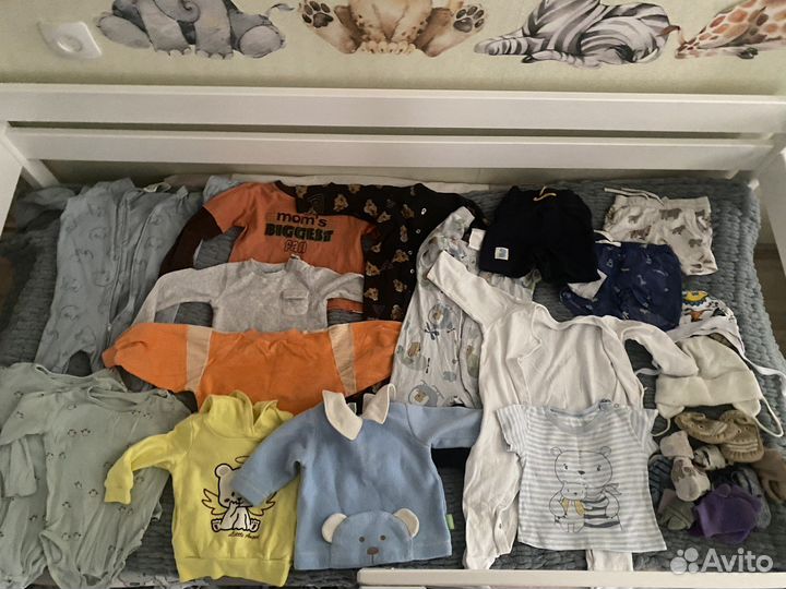 Детские вещи пакетом от 0 до года