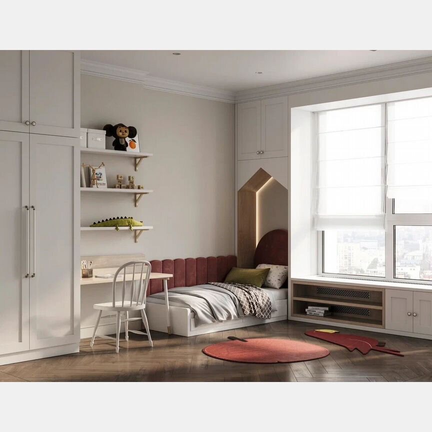 2-к. квартира, 64,4 м², 13/16 эт.