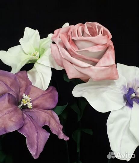 Ростовые цветы ручной работы