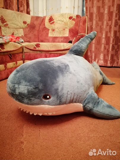 Большая акула мягкая игрушка
