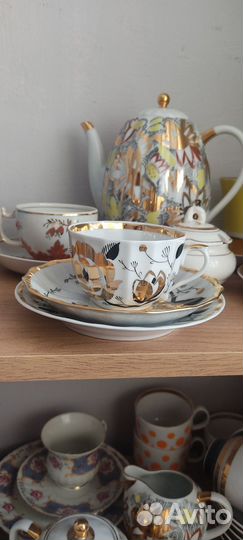 Сервиз чайный Золотая роза Вербилки