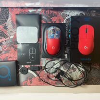 Logitech g pro x superlight red, мышка