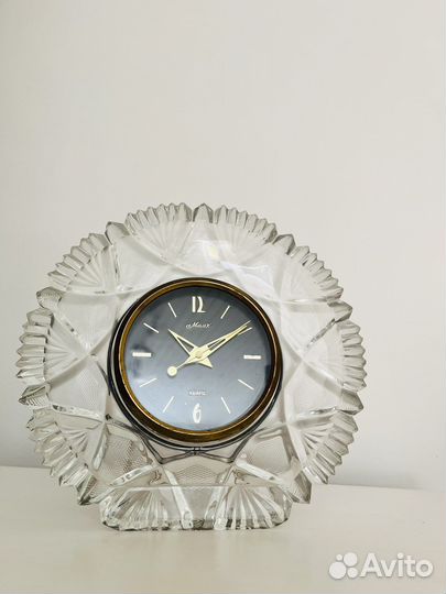 Часы Маяк СССР хрустальные