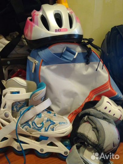 Ролики для девочки раздвижные от размера 31-36, по