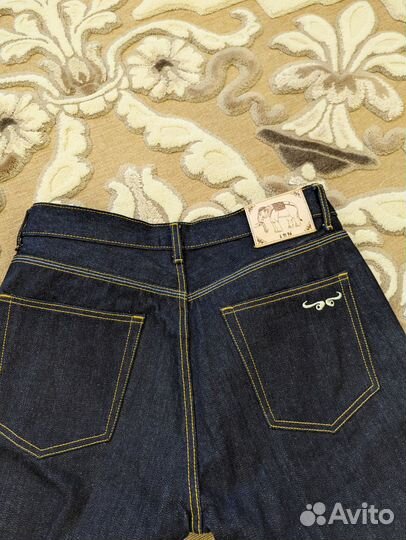 Джинсы селвидж сырой деним новые